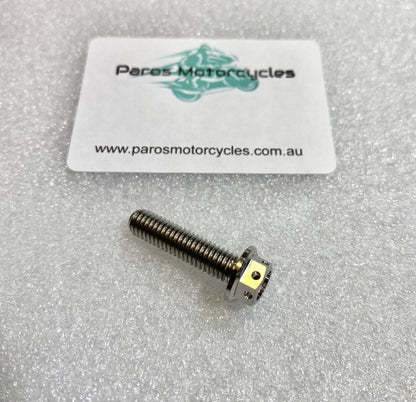 M6x20MM RACE DRILLED SMALL HEAD FLANGED HEX BOLT